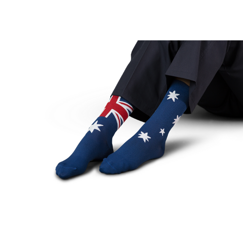 elitecare Aussie Flag Crew Compression Socks 