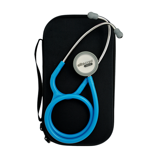 elitecare Dual Head Stethoscope + Case - Black