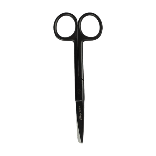 Matte Black Straight Scissors (Sharp/Blunt)