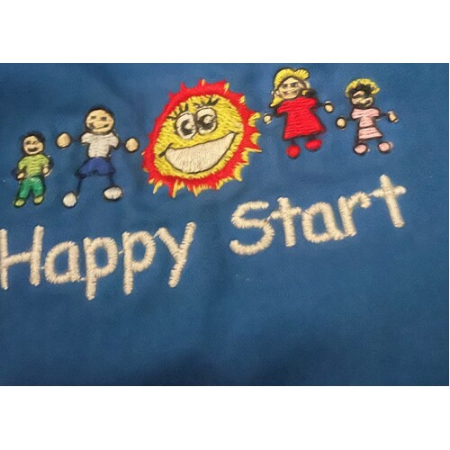 Embroidery logo - Happy Start