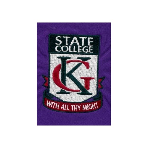 Embroidery logo - Kelvin Grove College