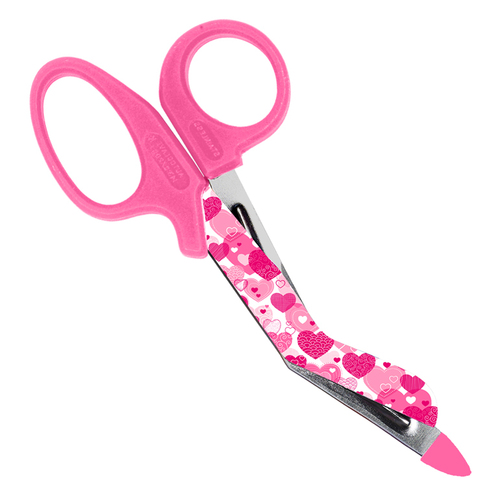 Utility Scissors (Small) - Patterns Pink Hearts